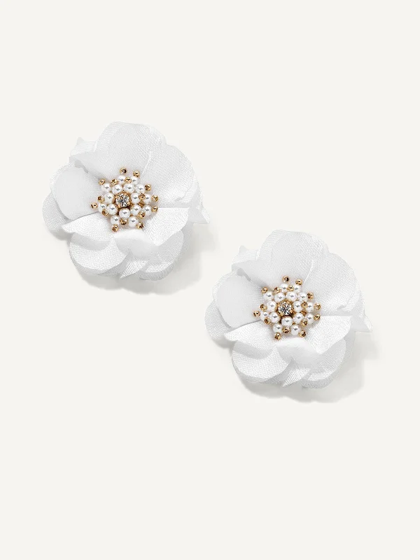 Sunken stone earrings-Fiore Studs