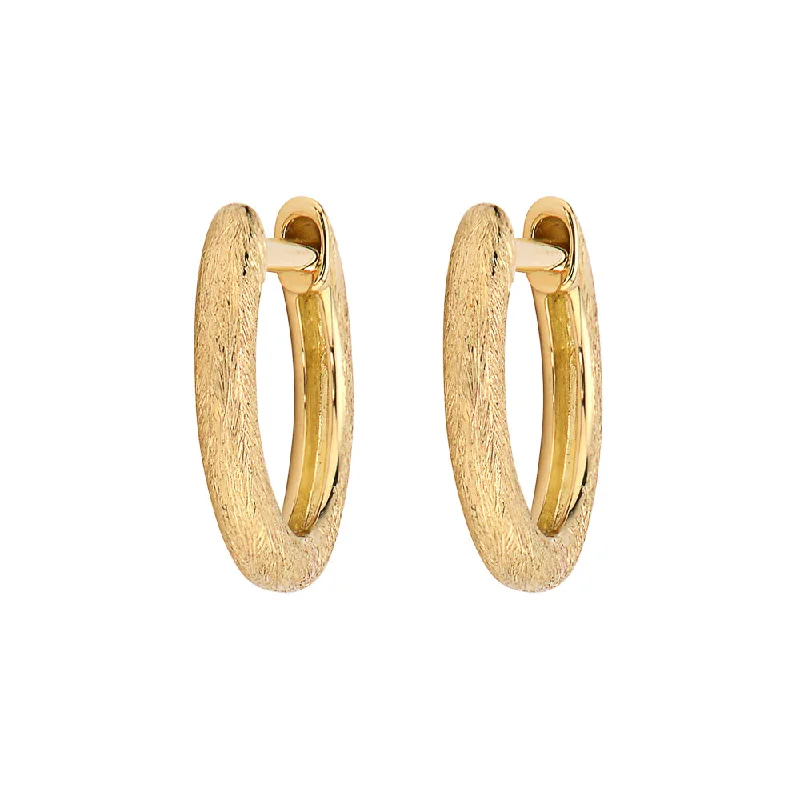 Wire-twist earrings-Jude Frances Plain Delicate Hoop Earrings