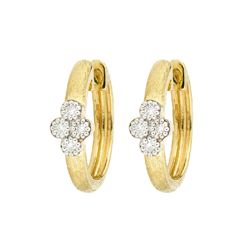 Baguette diamond earrings-Jude Frances Provence Small Hoop Earrings