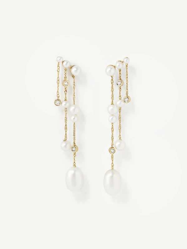 Five-stone earrings-Zuri Drops