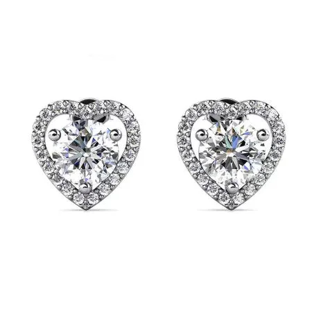 Sleek platinum earrings-Carisa Lab Diamond Earrings