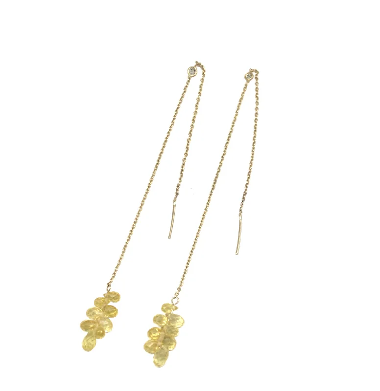 Tension-set earrings-Cosmos Stringers