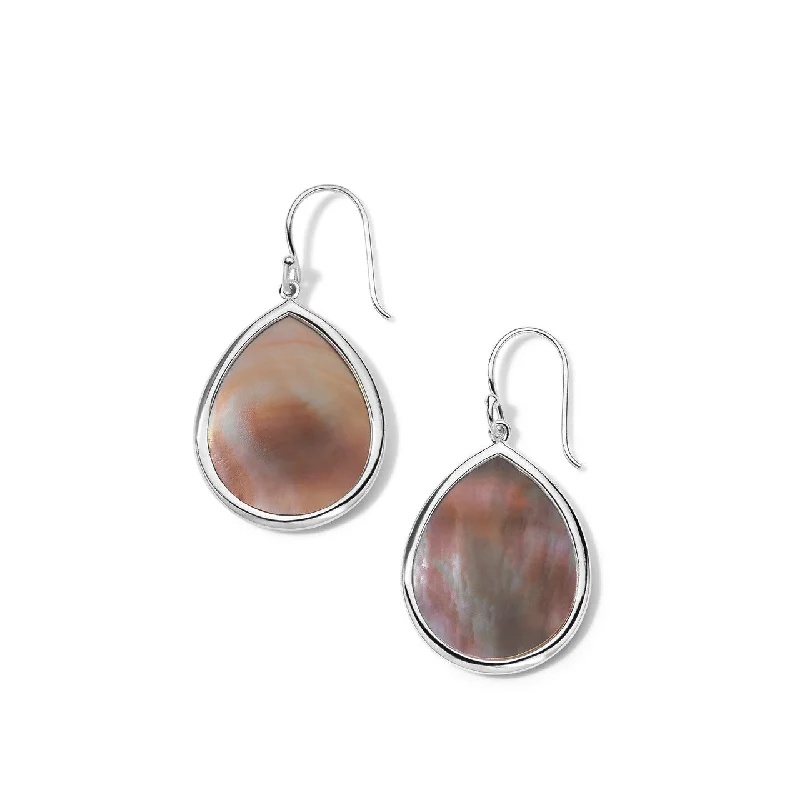 Simple topaz earrings-Drop Earrings