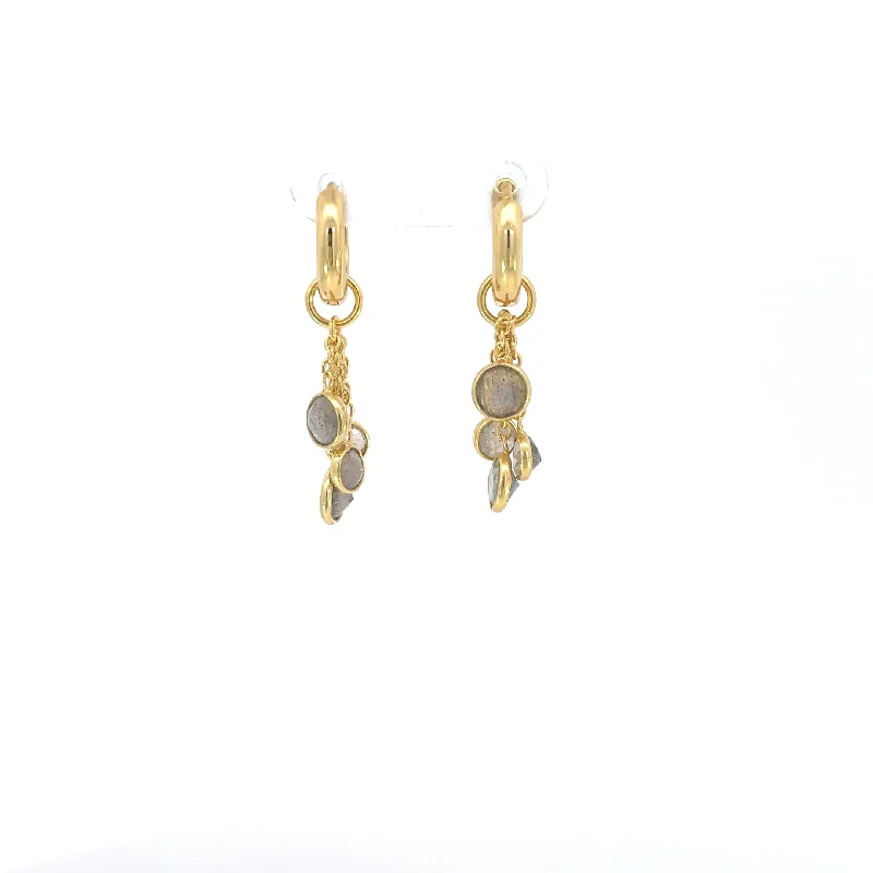 Sunken stone earrings-Jorge Revilla Bella Collection Earrings