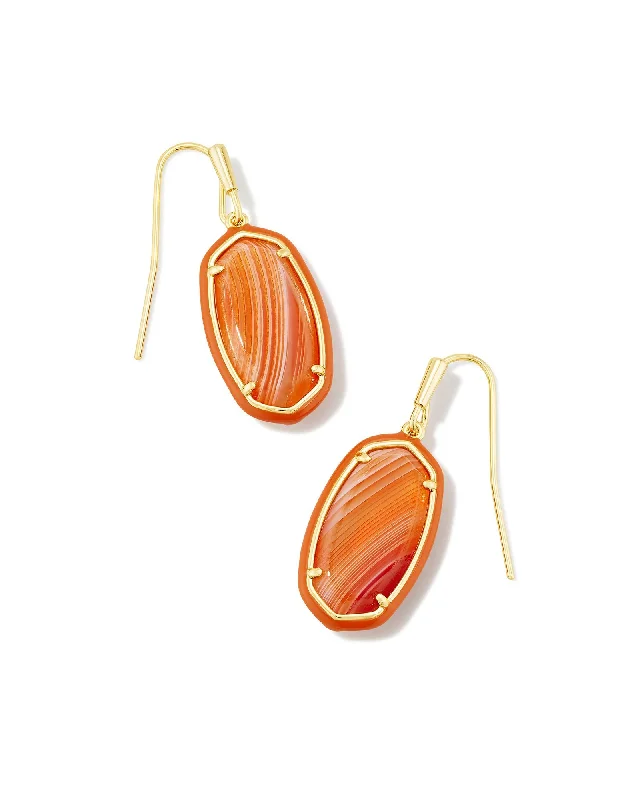 Simple topaz earrings-Kendra Scott Dani Drop Frame Earrings