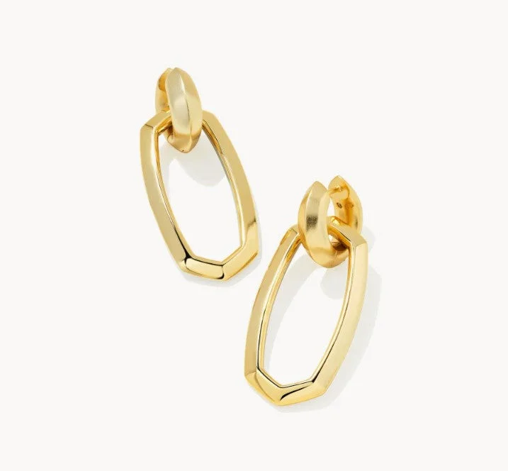 Wire-twist earrings-Kendra Scott "Danielle" Two-Tone Reversible Earrings