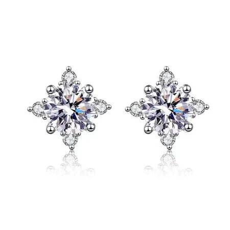 Linked charm earrings-Khloe Diamond Earrings