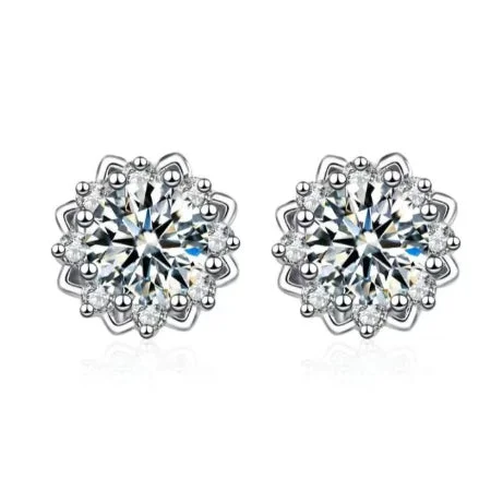 Polka dot earrings-Nyla Diamond Earrings