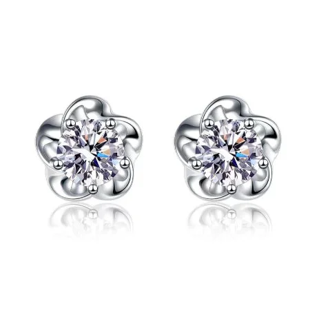 Sparkling crystal earrings-Paisley Lab Diamond Earrings