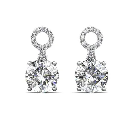 Oval gem earrings-Sheryl Lab Diamond Earrings