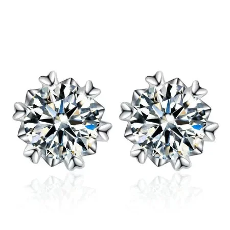 Radiant gem earrings-Skylar Diamond Earrings